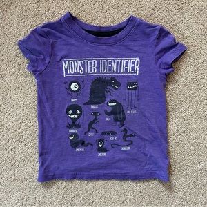 Monster Identifier, Boys size 2T, Purple Monster T-Shirt, Gently Used